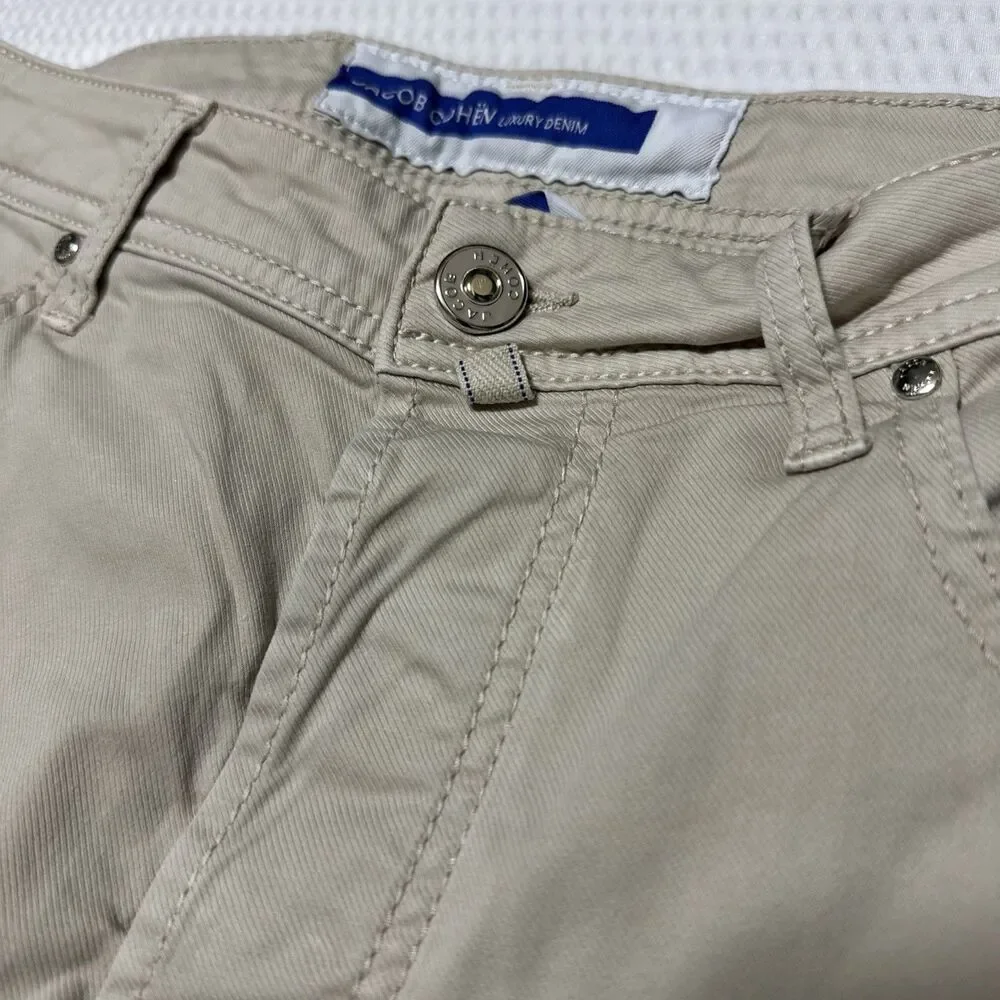 Luxury Jacob Cohen Beige Chino Pants Rare Retro Size 32